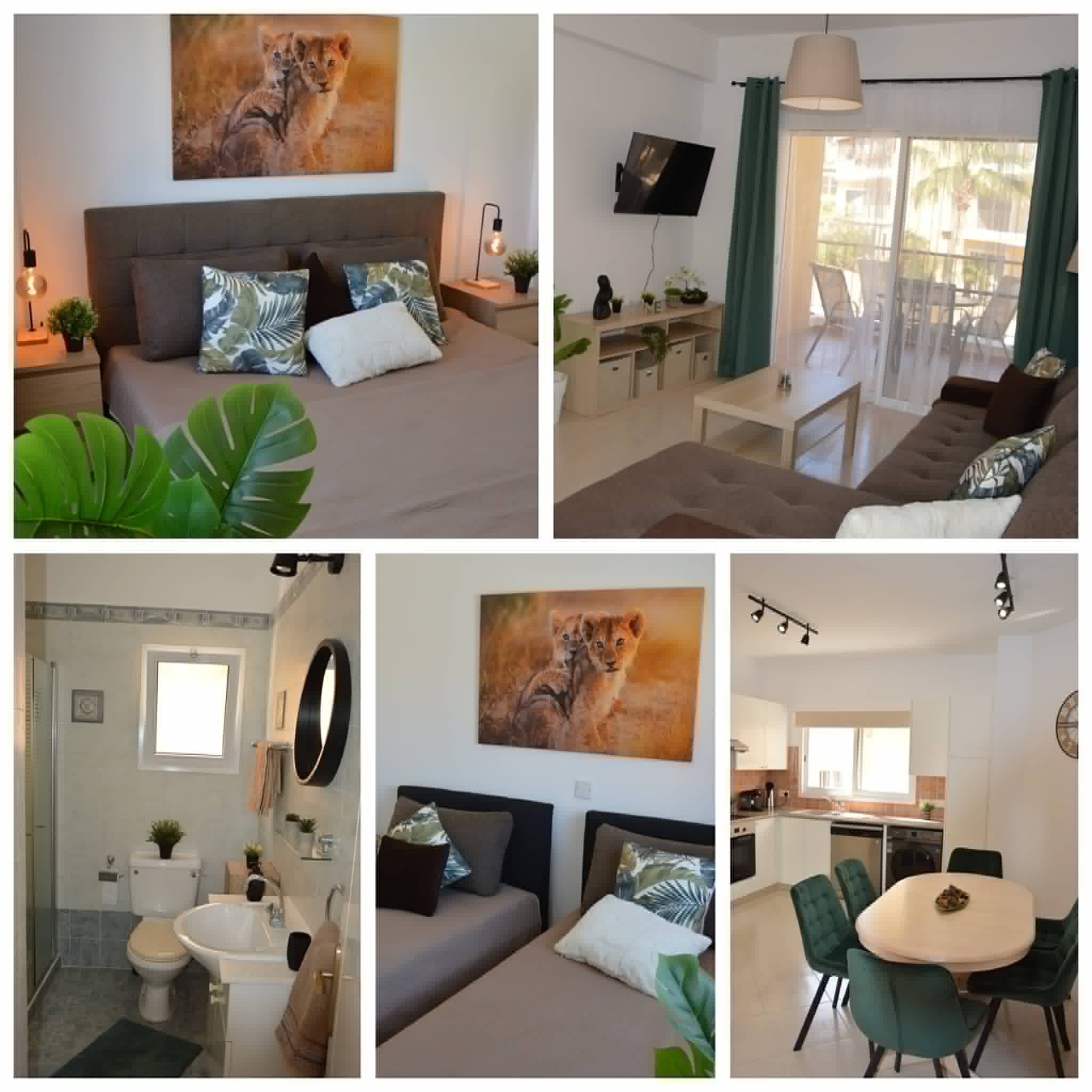 <b>6. Apartman - Paphos </b><br> 2 hálószoba, 2 fürdőszoba, nappali, medence